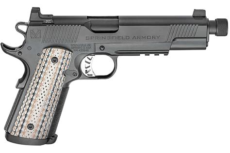 For those who prefer the classic and legendary 1911 platform, the Springfield 10mm 1911 raises the bar on the competition with a stainless-steel match grade barrel and a durable forged slide and frame. . Springfield armory 1911 operator threaded barrel